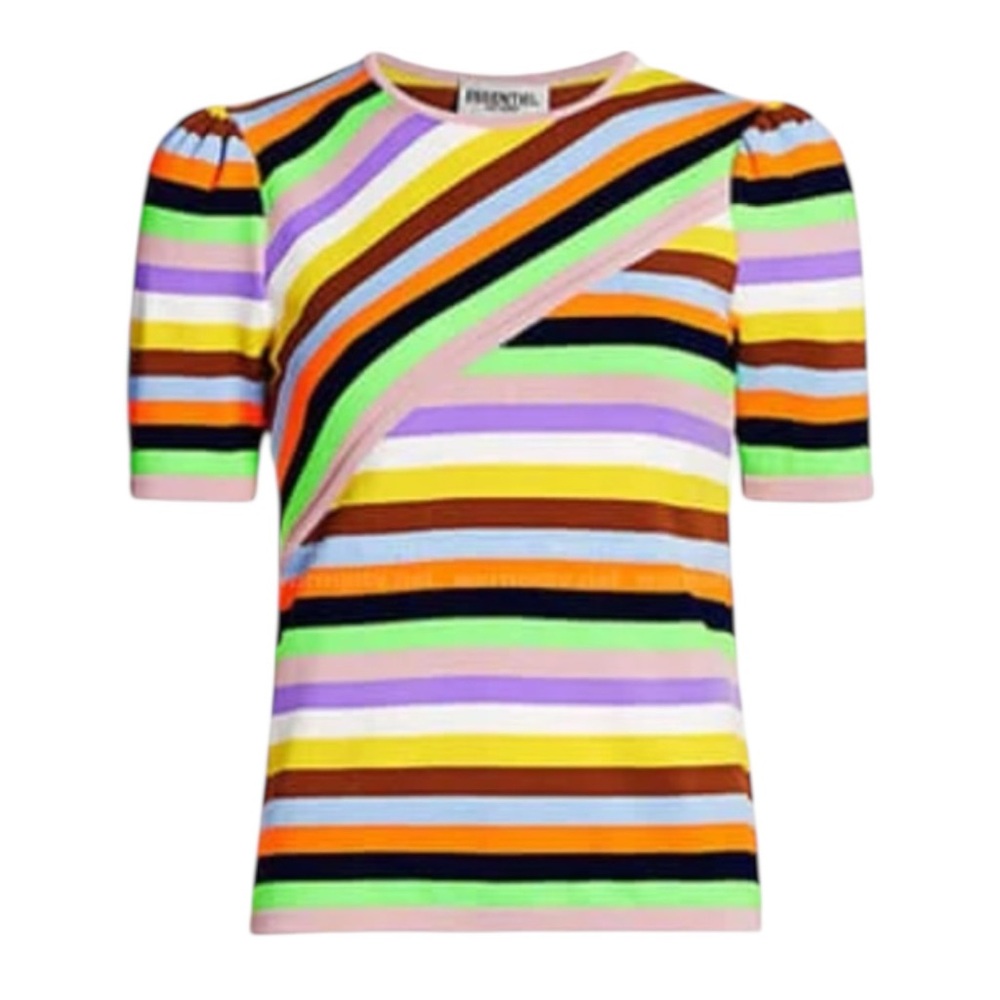 Essentiel Antwerp Mixed Stripe Knit Top | SMALL